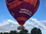 Jaloersmakende luchtballon vaart in de omgeving Maastricht op woensdag  7 augustus 2024