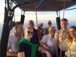 Plezierige ballon vlucht boven de regio Hoogeveen op zondag 22 september 2024