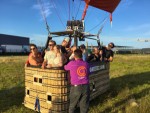 Prettige ballon vaart opgestegen op opstijglocatie Almelo op zondag 28 juli 2024